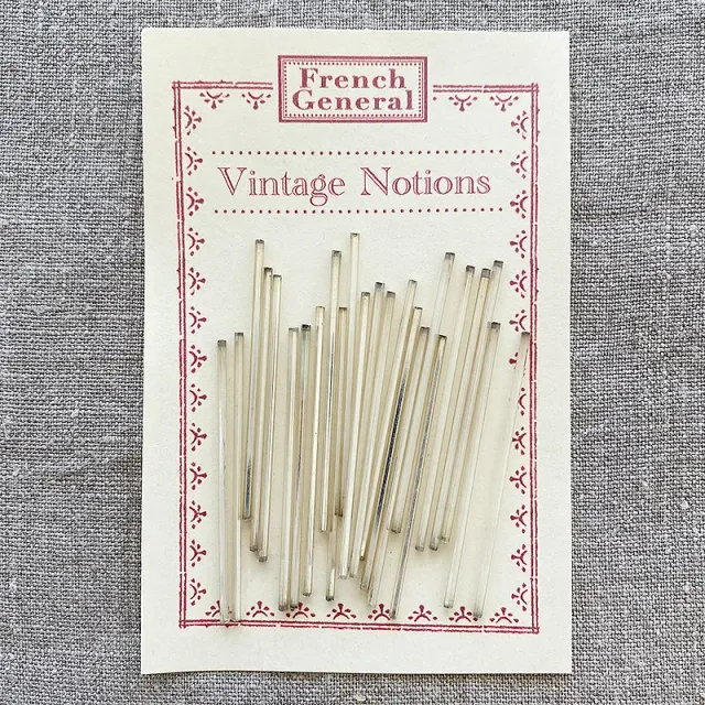 French General Perles tube verre mercurisé 6 cm 24 pièces