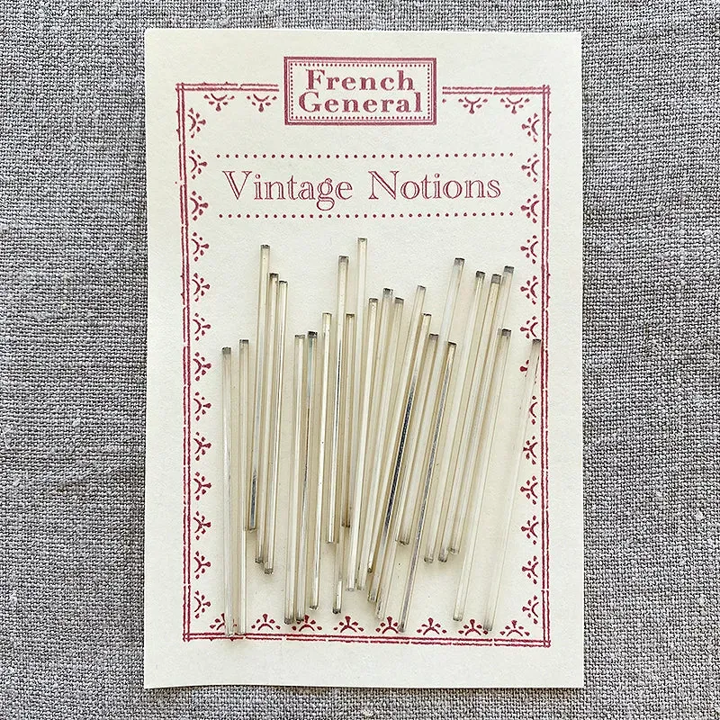 French General Perles tube verre mercurisé 6 cm 24 pièces