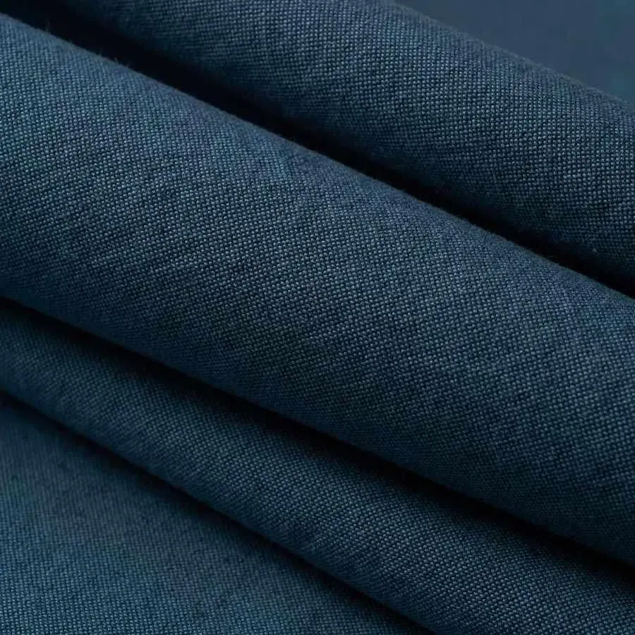 French General Delmore Indigo tissu ameublement coton 54 pouces