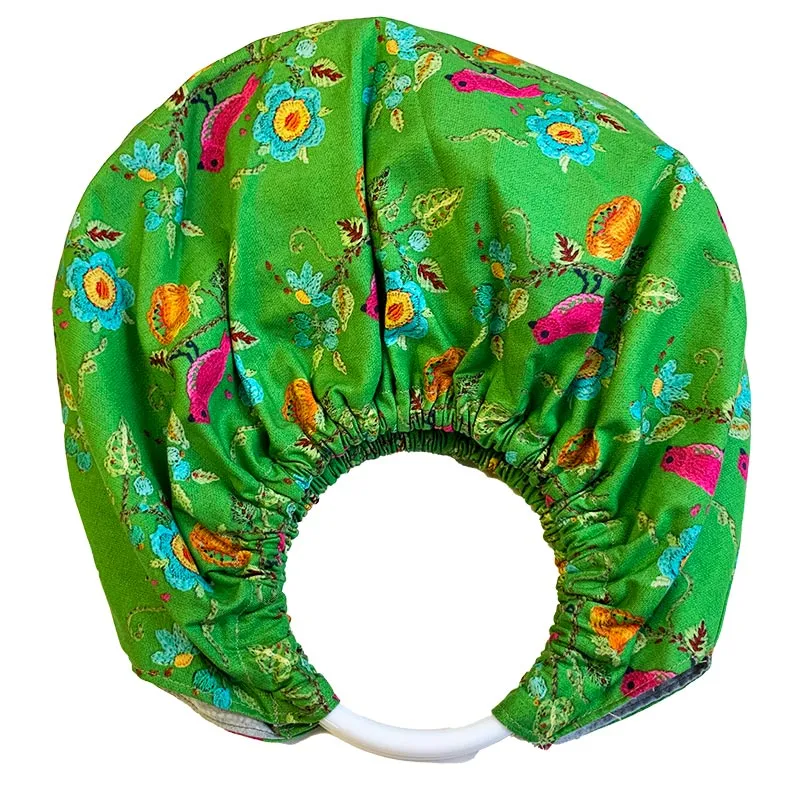 Yoko Saito Sac Anneaux kit broderie oiseau écru