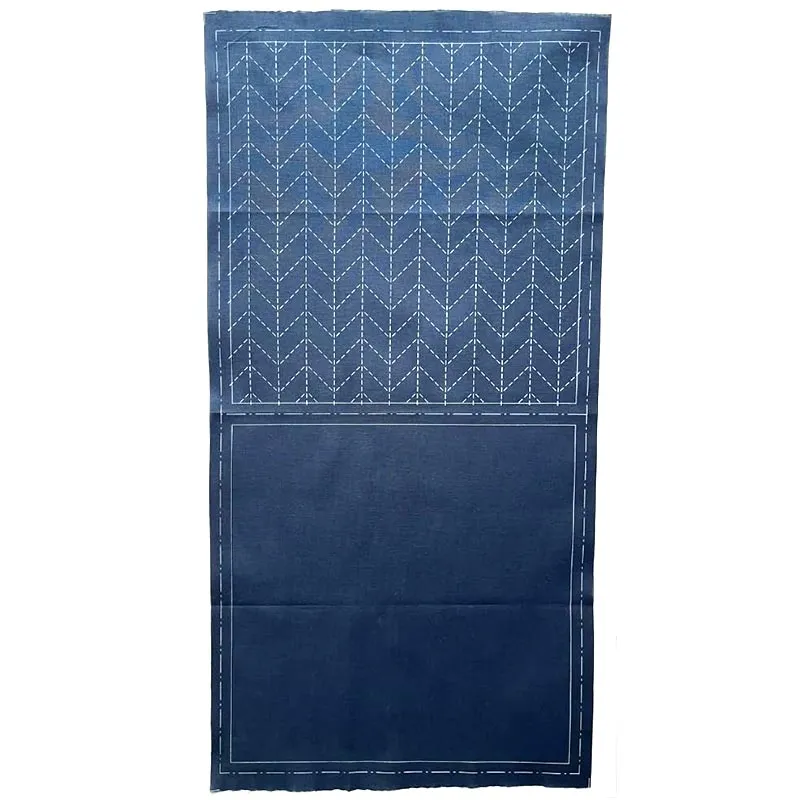 Yoko Saito Hidamari Sugiaya tissu sashiko lin marine 32 cm