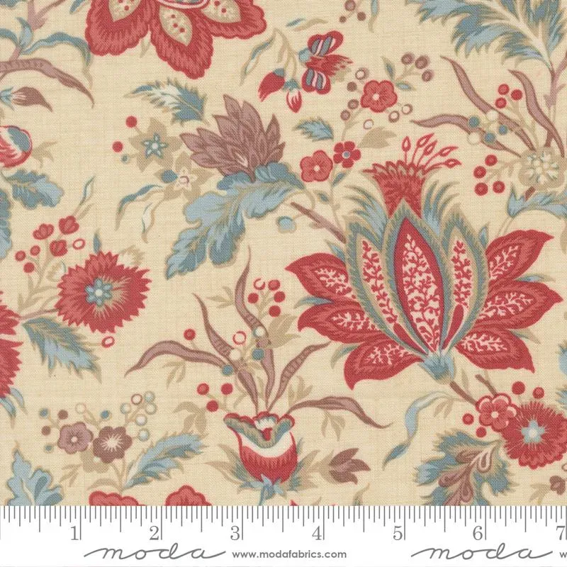 French General Fleur de Paris Pearl 13990 11 coton fleuri au mètre
