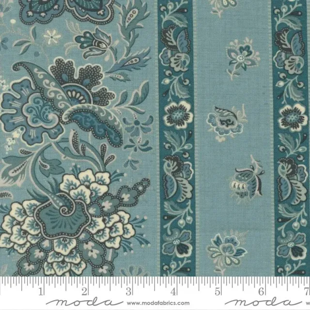 French General La Maison Bleu 36163 14 tissu coton bleu