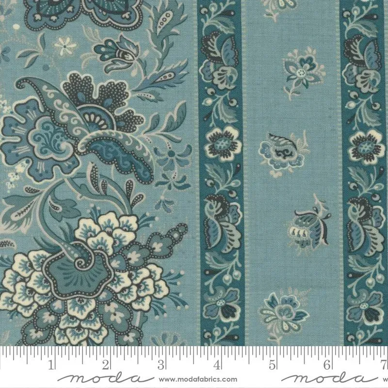French General La Maison Bleu 36163 14 tissu coton bleu