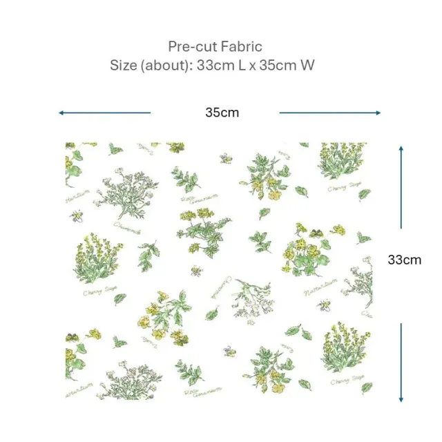 Yoko Saito 2026-04-A04 coupon tissu coton 33x35cm abeilles