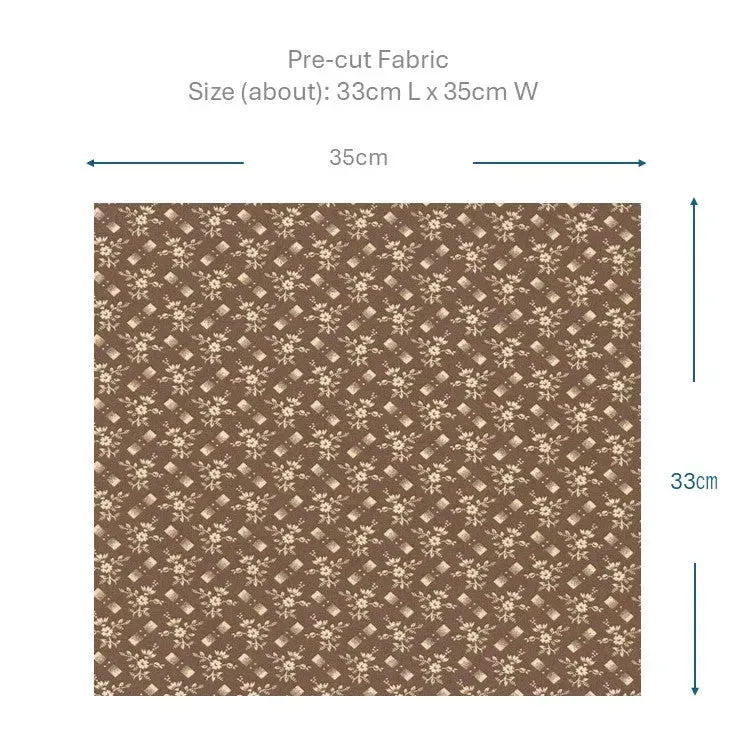 Yoko Saito 2026-01-A13 mini coupon coton 33x35 cm marron
