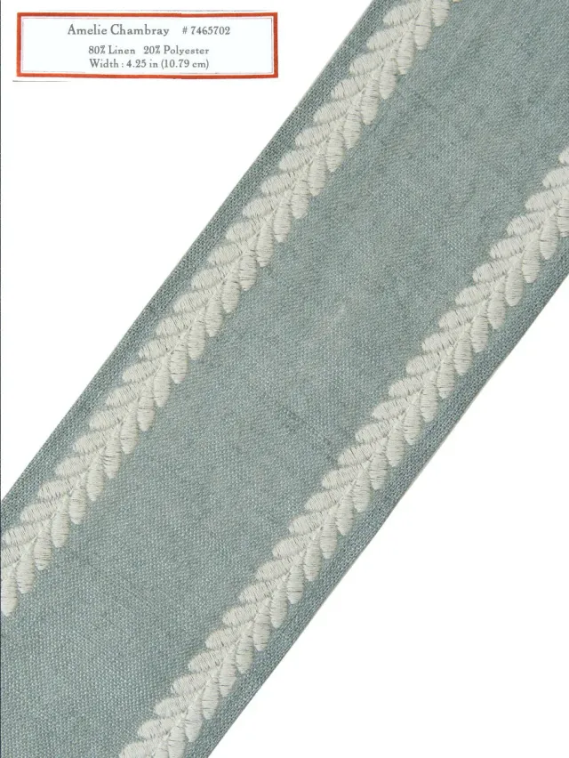 French General Amelie Chambray galon large au yard
