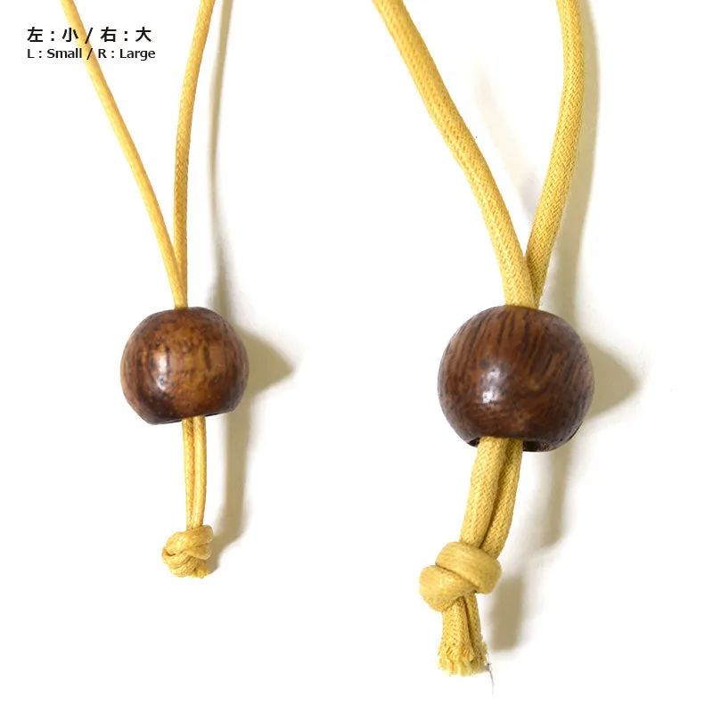 Yoko Saito JTWT-20 perle bois cordon lot de 2 marron