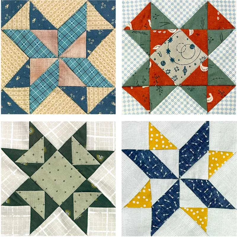 Yoko Saito Star Sampler Quilt 4 kit patchwork 30 cm