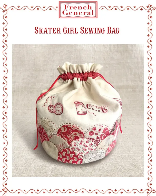 French General Rouenneries Trois patron sac couture Skater Girl