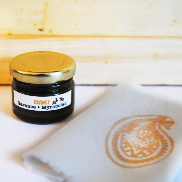 Tribu Indigo Orange 30ml pâte teinture textile végétale