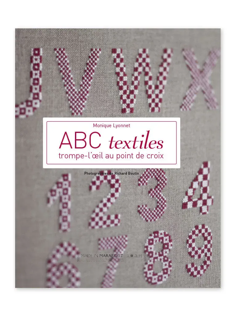 La Croix et La Manière ABC textiles Trompe-l'œil livre point de croix
