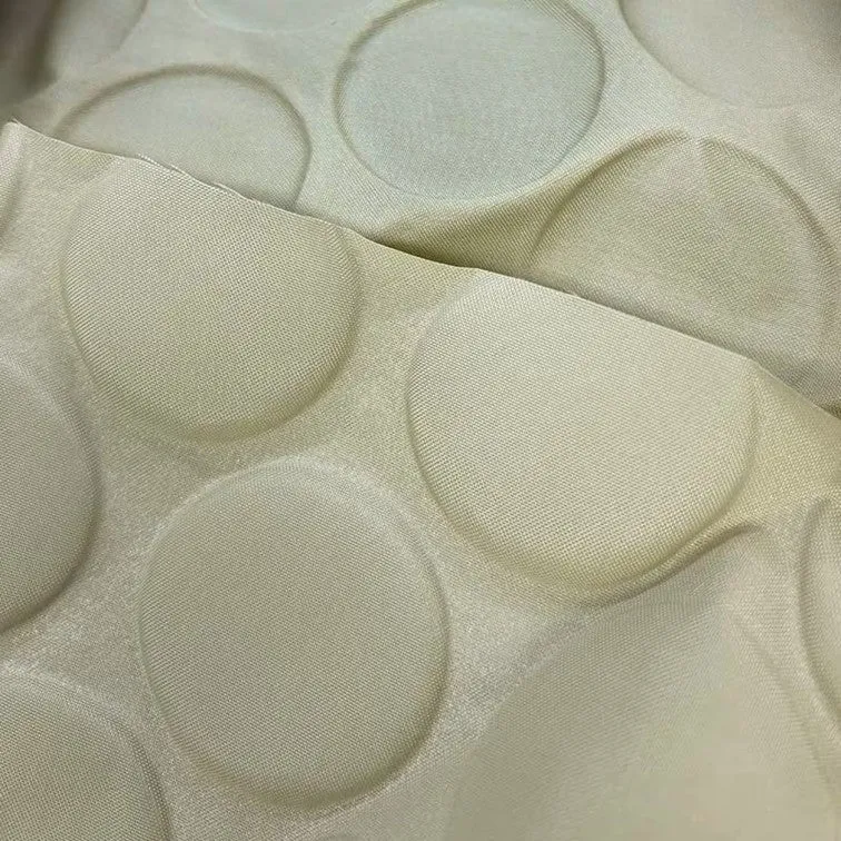 Yoko Saito nylon Oxford tissu pois marine au mètre 115cm
