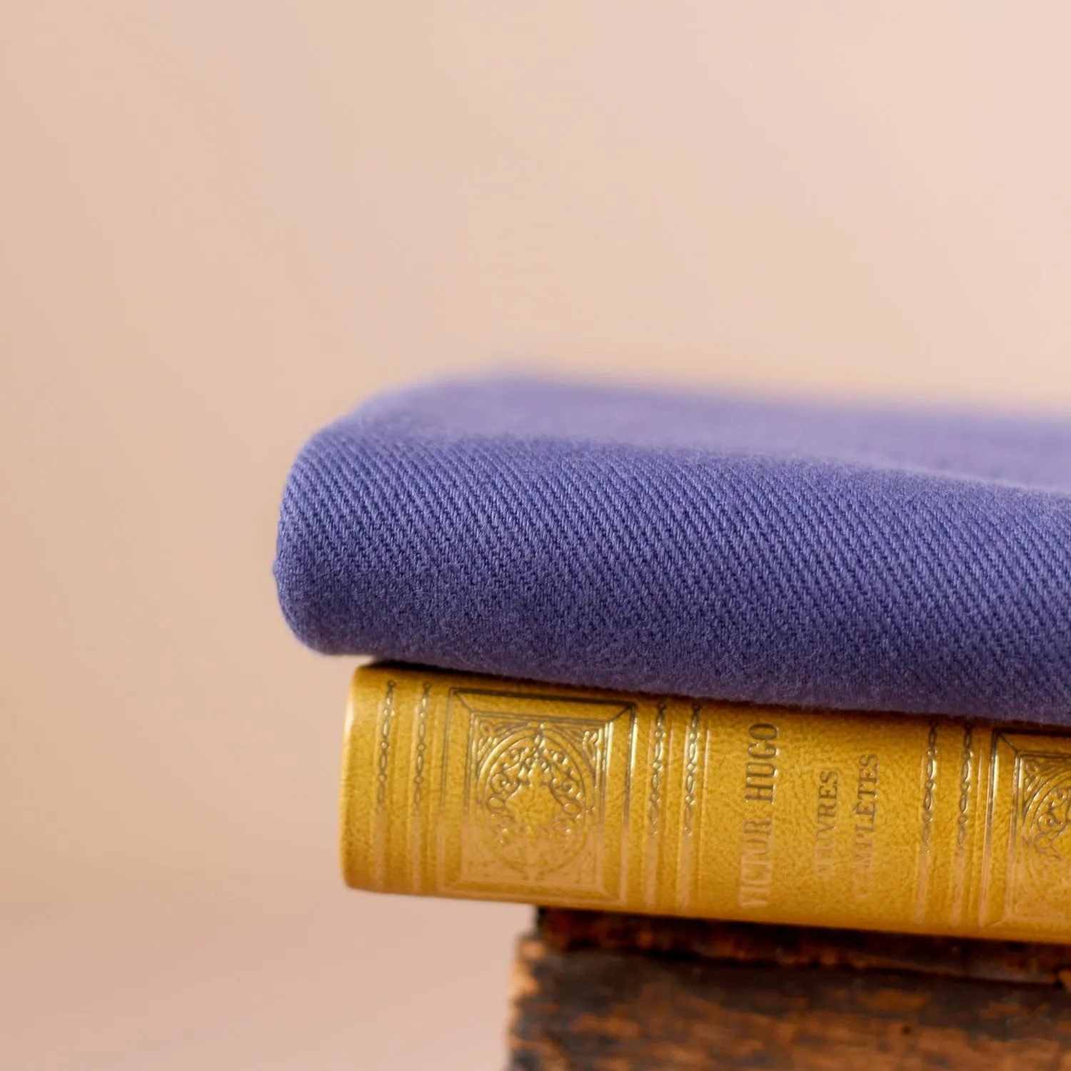 La Maison Naïve Gabardine Twill Lourde Indigo tissu coton au mètre