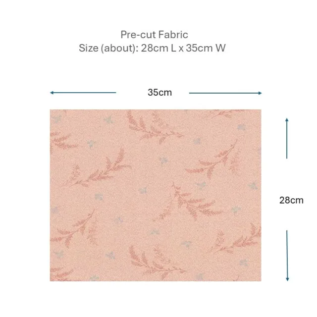 Yoko Saito 2026-05-A10 coupon coton rose blé fleurs 28x35
