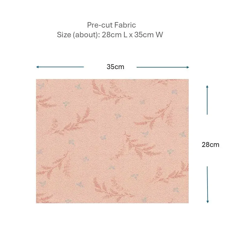 Yoko Saito 2026-05-A10 coupon coton rose blé fleurs 28x35