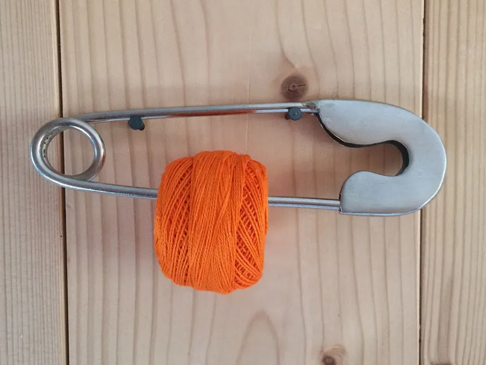 La Croix et La Manière coton perlé n°8 fil orange n°740 80 m