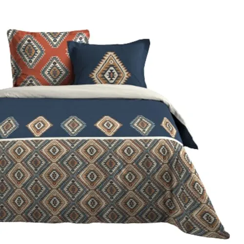 STOF Louisiane parure housse de couette 240x220 multicolore coton