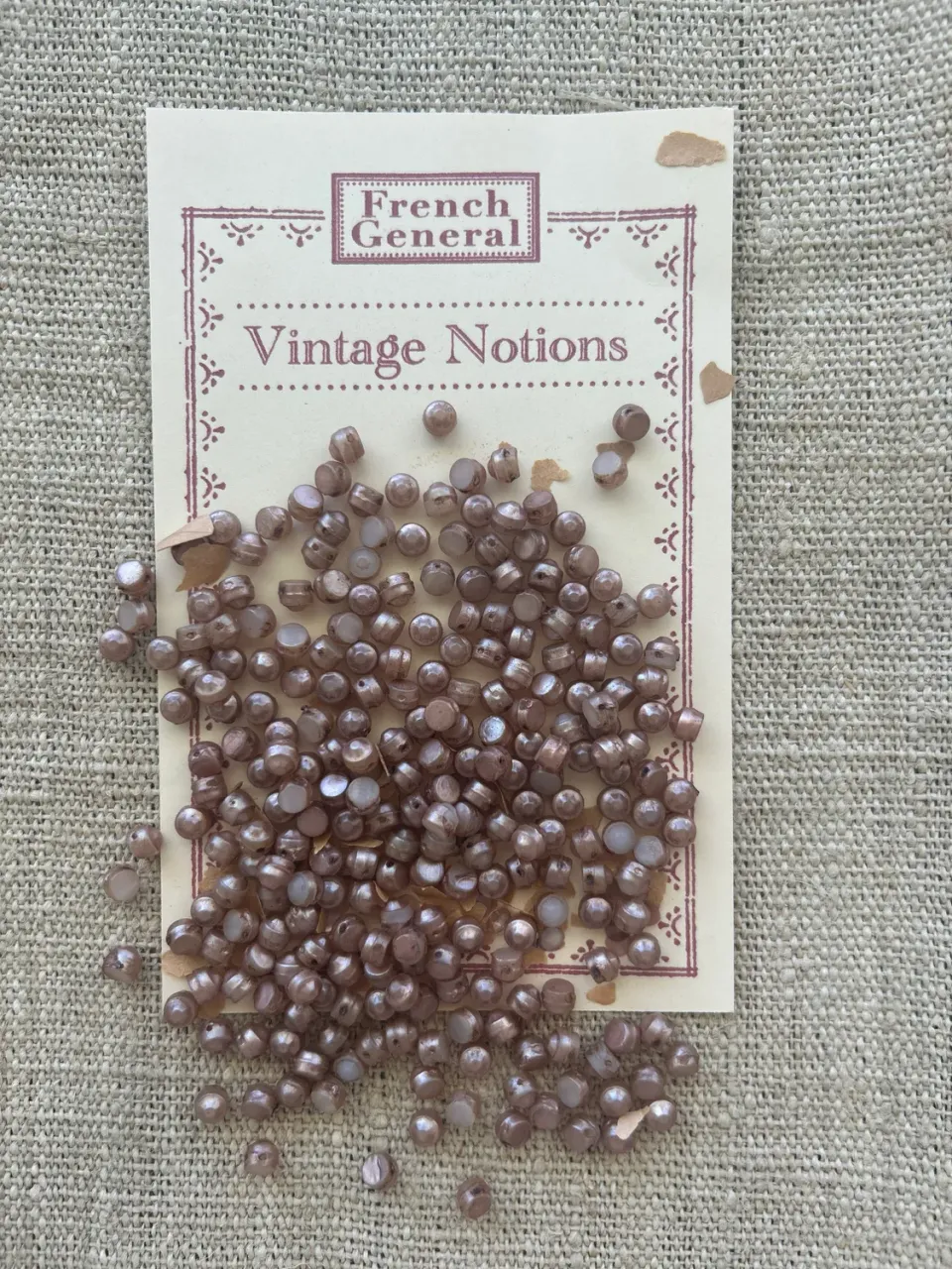 French General perles verre tawny 5 mm lot 150
