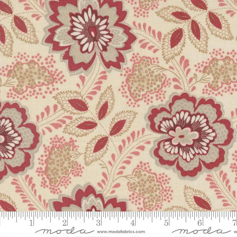 French General Chateau de Chantilly 13943 16 tissu coton perle au mètre
