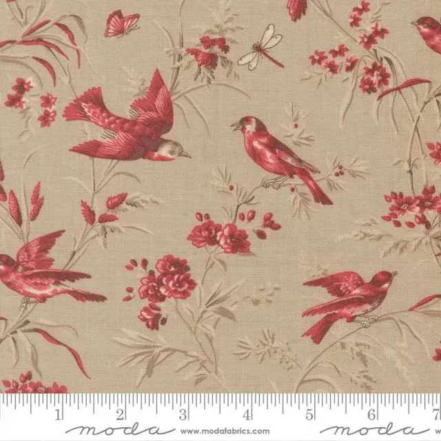 French General Joie De Vivre Roche 13983 16 tissu coton fleuri