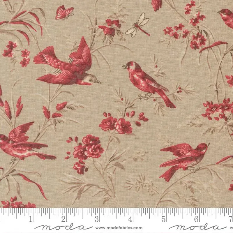 French General Joie De Vivre Roche 13983 16 tissu coton fleuri