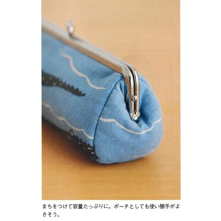 Yoko Saito Purse Pen Case kit trousse fermoir croco