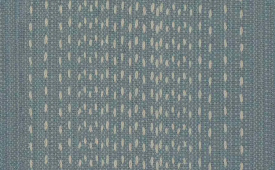 French General Maribel Stripe La Mer tissu ameublement indigo