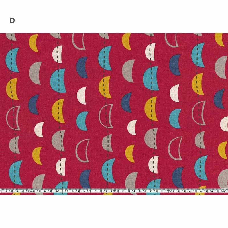 Yoko Saito 10728 tissu coton lin lune au mètre