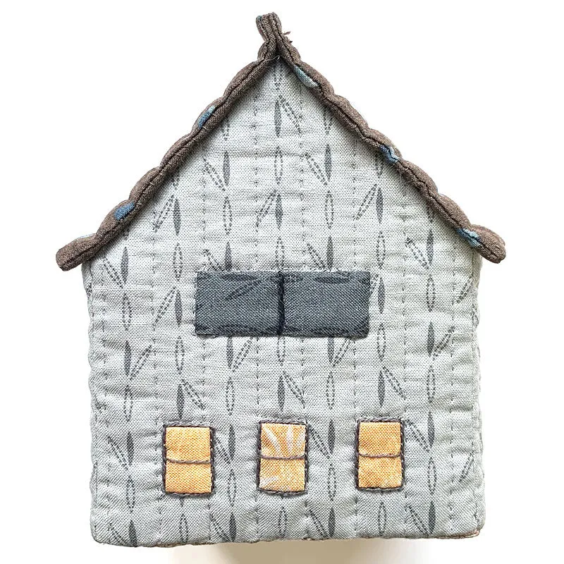 Yoko Saito 3D House Yellow Windows kit maison tissu jaune