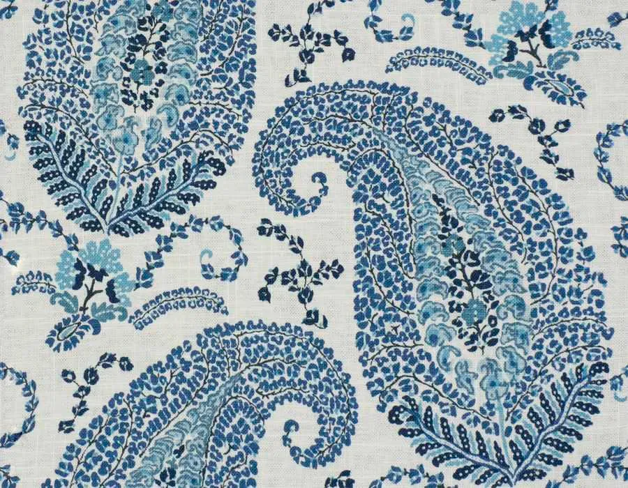 French General Santerre Bleu tissu ameublement indigo au mètre