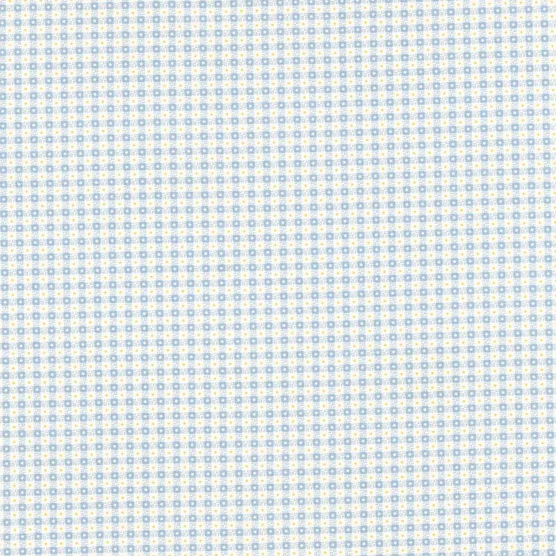 Yoko Saito 2026-02-A06 coupon coton vichy bleu 33x35