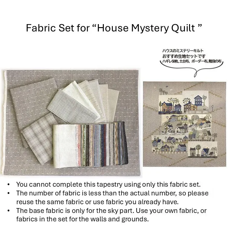Yoko Saito House's Mystery Quilt kit tissu dessus 50 pièces