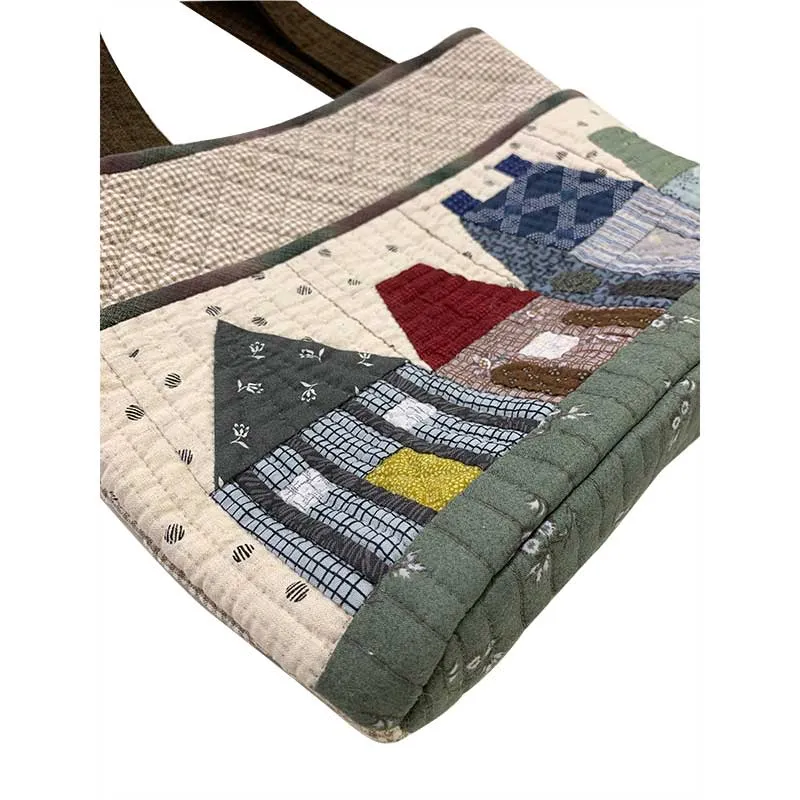 Yoko Saito House Pocket kit sac appliqué maisons