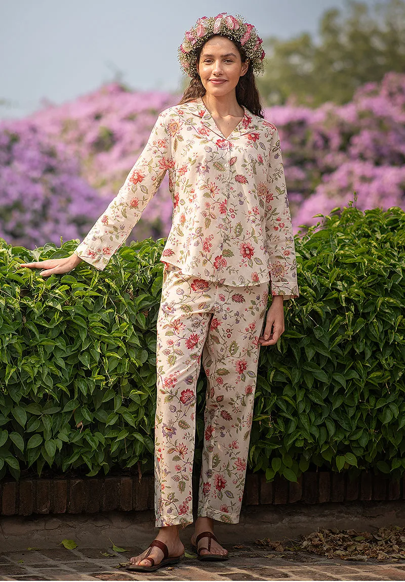 French General Esprit de Provence pyjama coton Primrose Floral