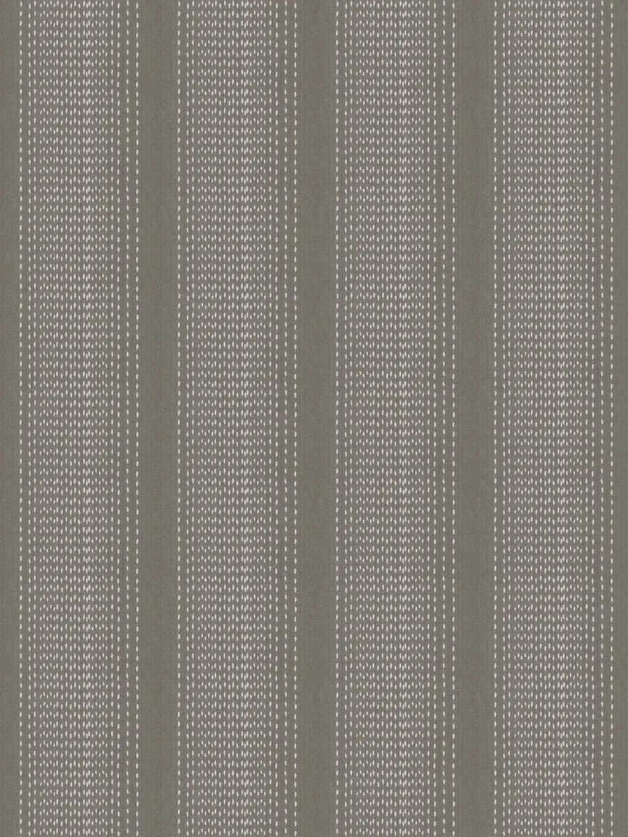 French General Maribel Stripe Charcoal tissu ameublement rayé