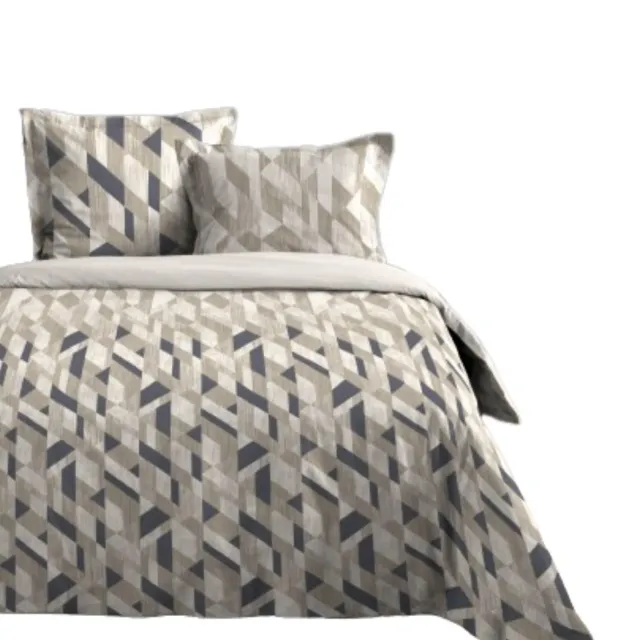 Stof Byron 240x220 parure housse de couette gris coton