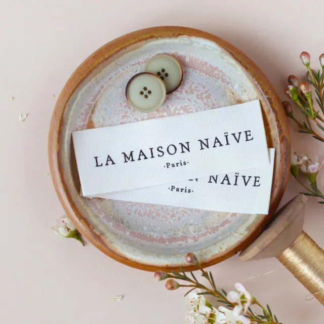 La Maison Naïve Grande Étiquette étiquette coton écru