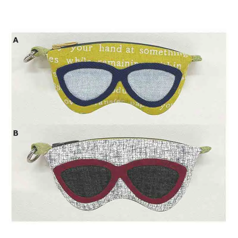 Yoko Saito lunettes kit étui lunettes appliqué 17 cm