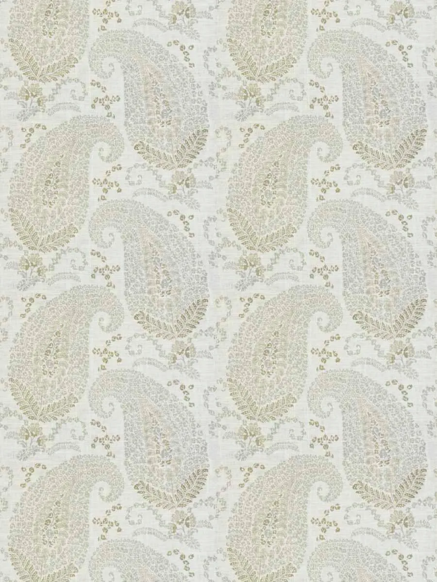 French General Santerre Bisque tissu ameublement lin 137 cm