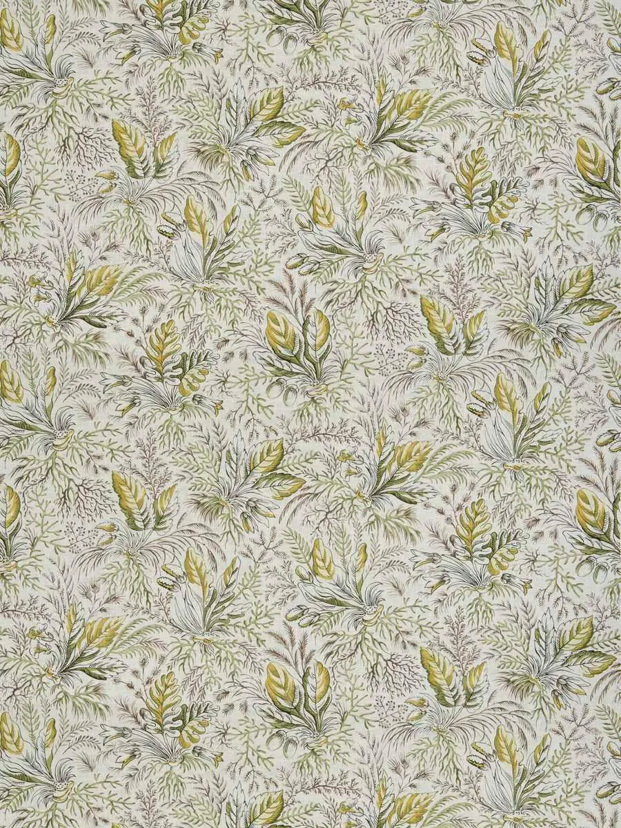 French General Jardin Gardinier Soleil tissu ameublement lin coton