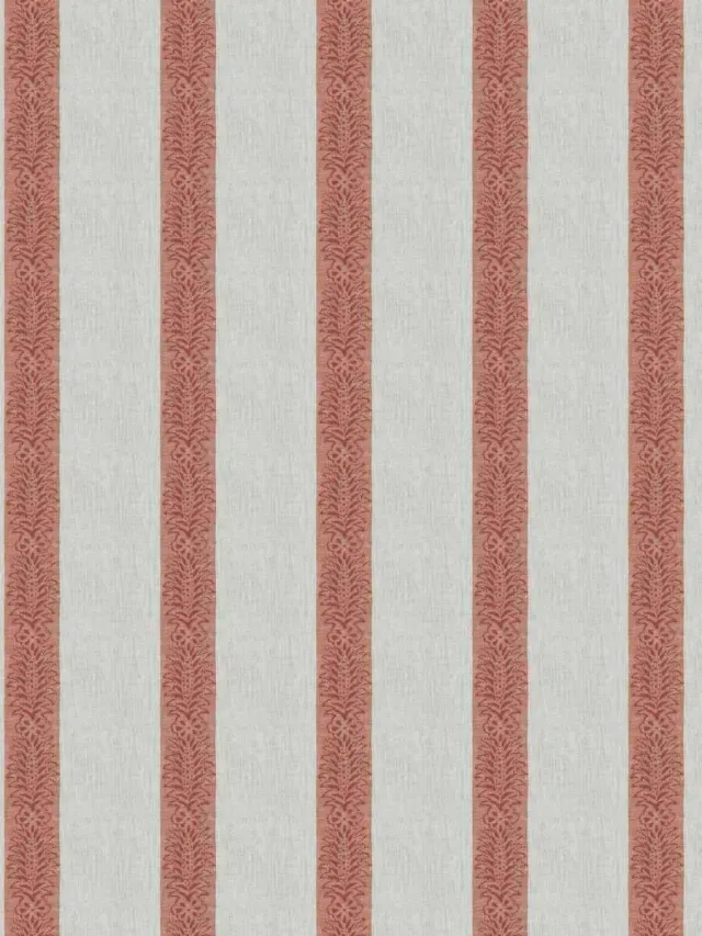 French General Jardin Elodie Rose tissu lin 137 cm ameublement