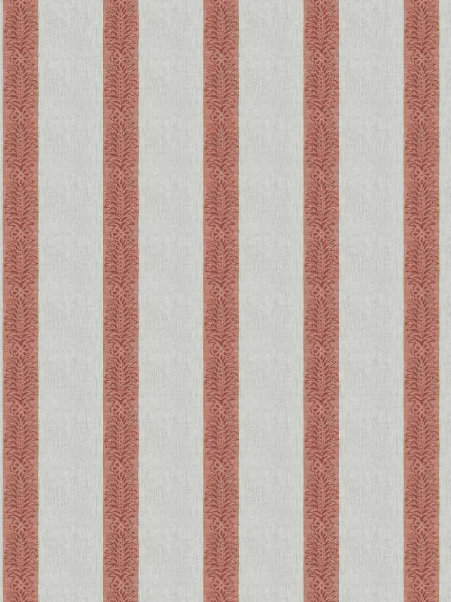 French General Jardin Elodie Rose tissu lin 137 cm ameublement