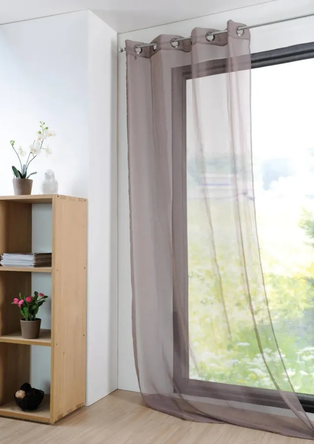 STOF Monna voilage 280x140 cm taupe polyester