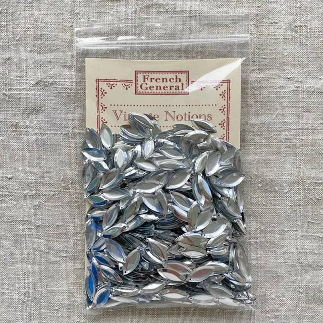 French General paillettes losange argent lot 1000 vintage