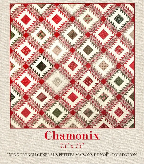 French General Chamonix Petites Maisons de Noël patron 190 cm