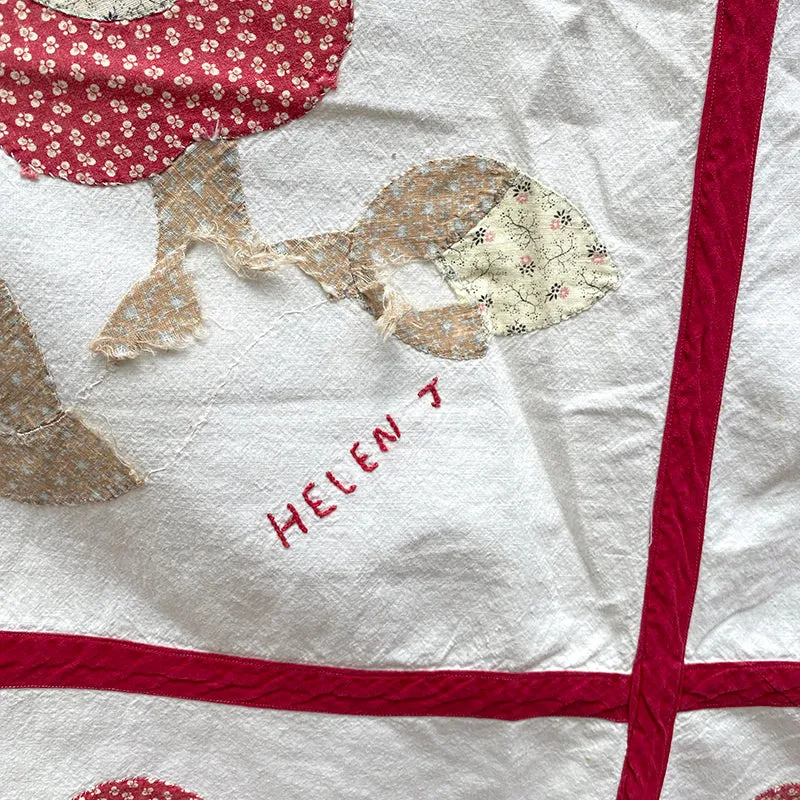 French General Antique Rose dessus de quilt ancien 137x208