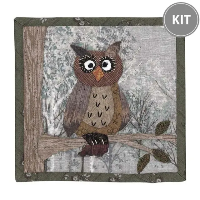 Yoko Saito Chouette kit mini quilt appliqué 17 cm