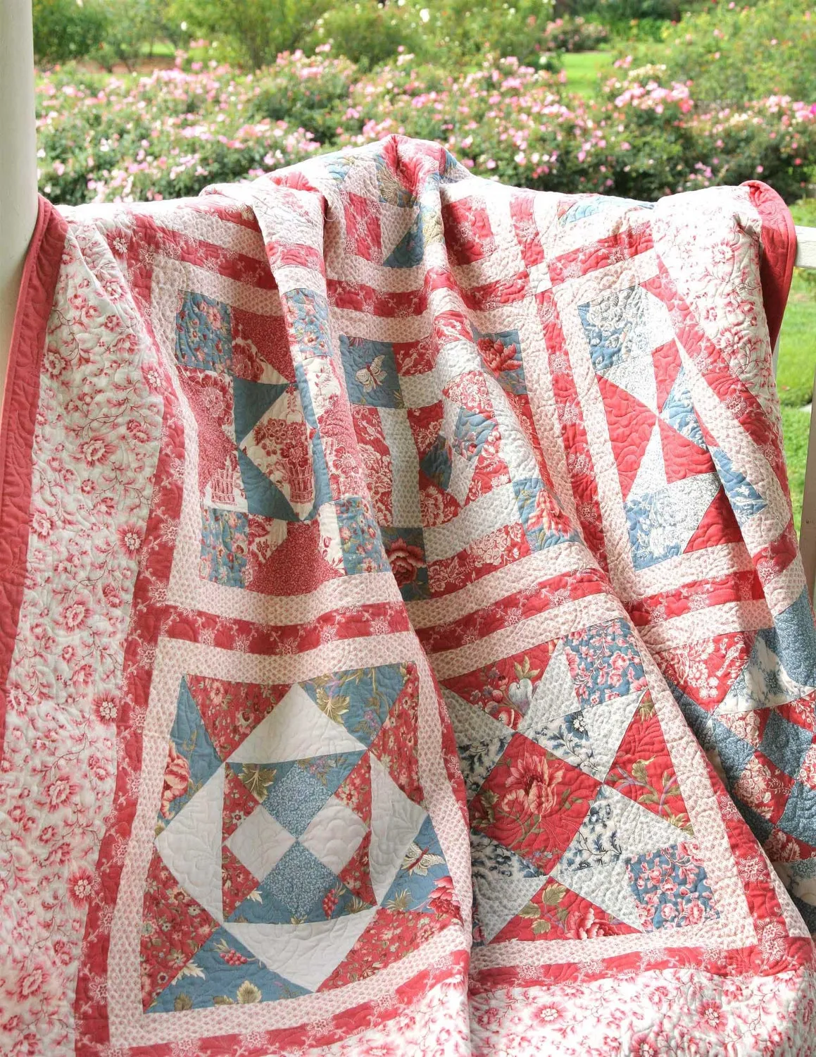 French General Mis En Scene patron quilt 190x190 papier