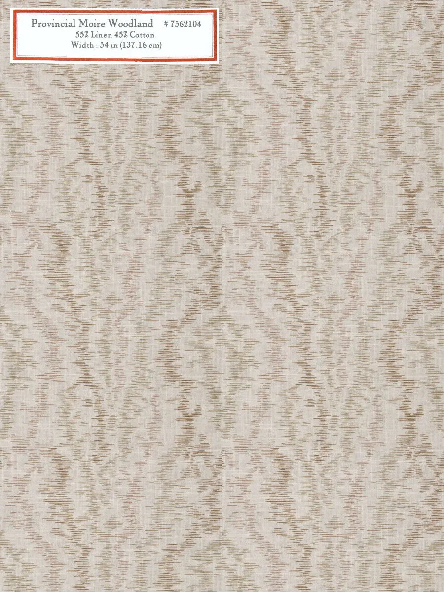 French General Provincial Moire tissu ameublement au mètre vert